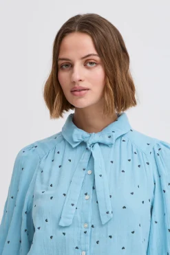 Atelier Rêve Blouse met lange mouwen DuskBlue Outlet