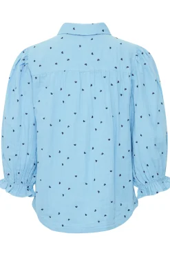 Atelier Rêve Blouse met lange mouwen DuskBlue Outlet