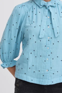 Atelier Rêve Blouse met lange mouwen DuskBlue Outlet