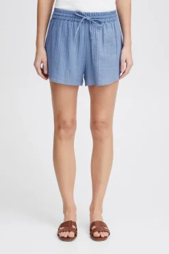 ICHI accessories IAFOXA Shorts DellaRobbiaBlue Hot