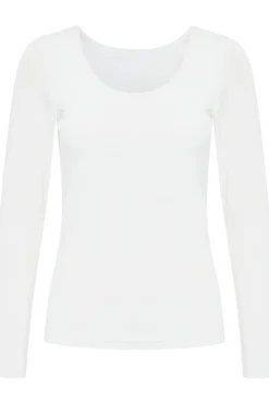 ICHI accessories IAGRO T-shirt met lange mouwen CloudDancer Hot