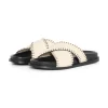 ICHI accessories IATALIA Sandalen Cremew.Black Outlet