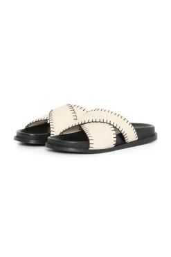 ICHI accessories IATALIA Sandalen Cremew.Black Outlet