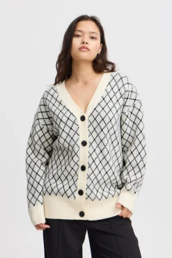 Ichi IHALVINO Vest CloudDancer Clearance