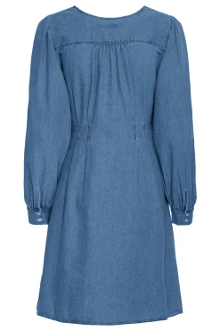 Ichi IHARCHER Denim Jurk Washedmed.blue Sale