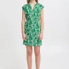 Ichi IHAYA Jurk PineGreenIkat Hot