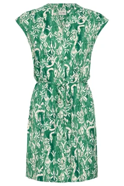 Ichi IHAYA Jurk PineGreenIkat Hot