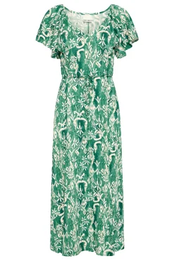 Ichi IHAYA Jurk PineGreenIkat Hot