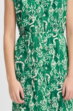 Ichi IHAYA Jurk PineGreenIkat Hot