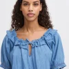 Ichi IHBARCY Blouse met korte mouwen New