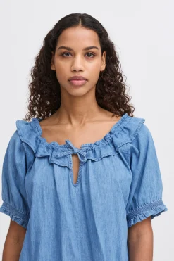 Ichi IHBARCY Blouse met korte mouwen New
