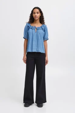 Ichi IHBARCY Blouse met korte mouwen New