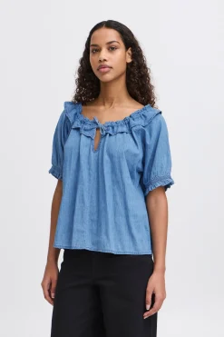 Ichi IHBARCY Blouse met korte mouwen New