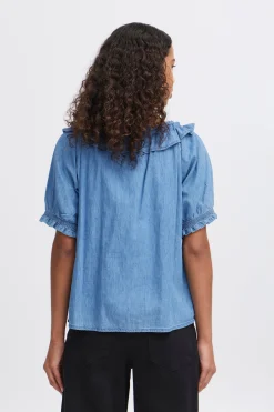 Ichi IHBARCY Blouse met korte mouwen New