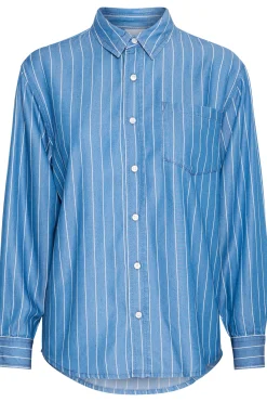 Ichi IHBECCOS Denim blouse New