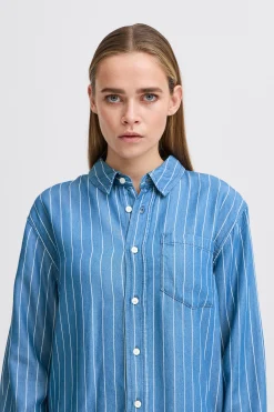 Ichi IHBECCOS Denim blouse New
