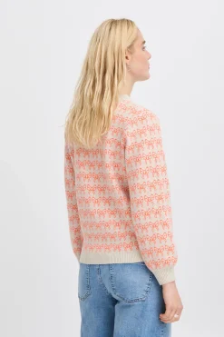 Ichi IHBRIELLE Pullover Oatmealw.HotCoral Online