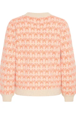 Ichi IHBRIELLE Pullover Oatmealw.HotCoral Online