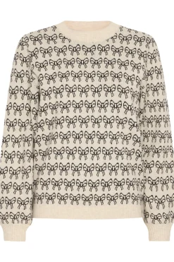 Ichi IHBRIELLE Pullover Oatmealw.black Fashion