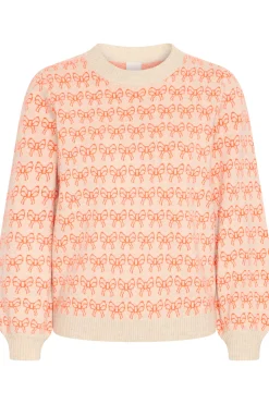 Ichi IHBRIELLE Pullover Oatmealw.HotCoral Online