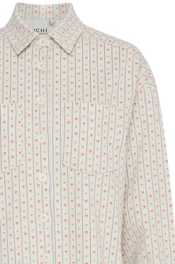 Ichi IHBROKES Denim blouse Online