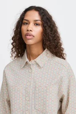 Ichi IHBROKES Denim blouse Online