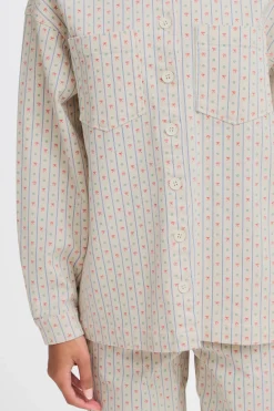 Ichi IHBROKES Denim blouse Online