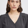 Ichi IHCINOMA Blouse Asphalt Clearance