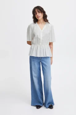 Ichi IHCINOMA Blouse CloudDancer Sale