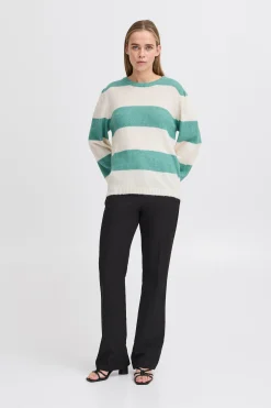 Ichi IHDUSTY Pullover BerylGreen Discount