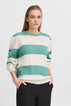 Ichi IHDUSTY Pullover BerylGreen Discount