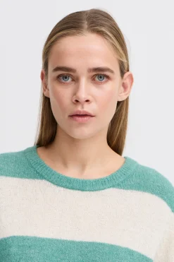 Ichi IHDUSTY Pullover BerylGreen Discount