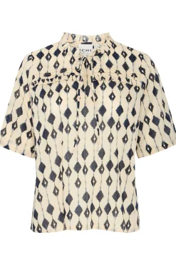 Ichi IHEMMERETTA Blouse met korte mouwen Online