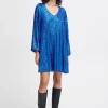 Ichi IHFAUCI Jurk LapisBlue Outlet