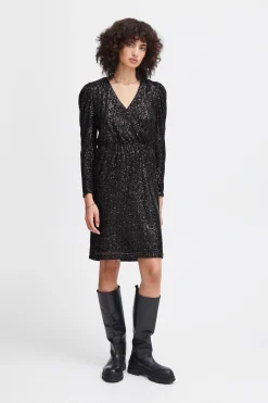 Ichi IHFAUCI Jurk Black Fashion