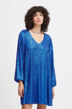 Ichi IHFAUCI Jurk LapisBlue Outlet