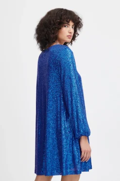 Ichi IHFAUCI Jurk LapisBlue Outlet