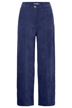 Ichi IHKATE CORDUROY WIDE broek MedievalBlue Sale