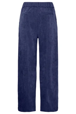 Ichi IHKATE CORDUROY WIDE broek MedievalBlue Sale