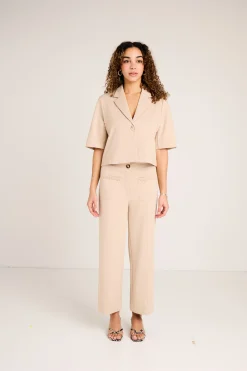 Ichi IHKATE CROPPED Blazer Doeskin Online
