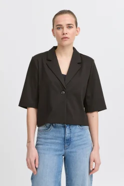 Ichi IHKATE CROPPED Blazer Black Online