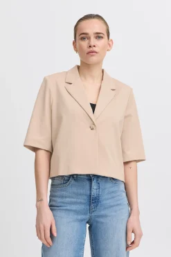 Ichi IHKATE CROPPED Blazer Doeskin Online