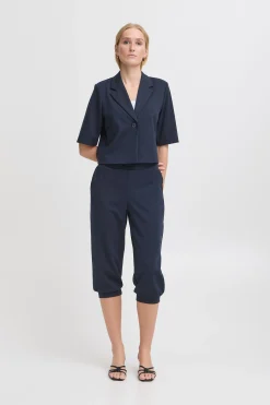 Ichi IHKATE CROPPED Blazer TotalEclipse Fashion