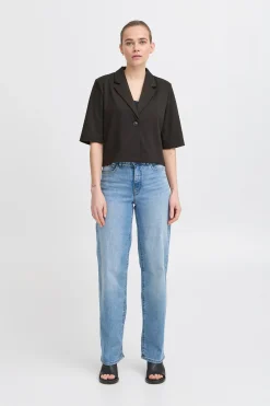 Ichi IHKATE CROPPED Blazer Black Online