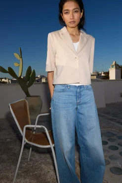 Ichi IHKATE CROPPED Blazer Doeskin Online