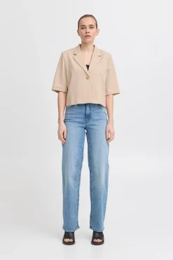 Ichi IHKATE CROPPED Blazer Doeskin Online