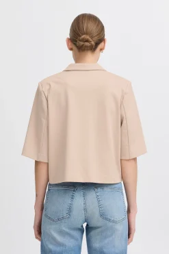 Ichi IHKATE CROPPED Blazer Doeskin Online