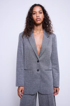 Ichi IHKATE JACQUARD OVERSIZE Blazer Discount