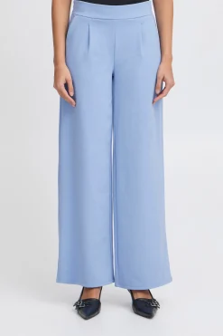 Ichi IHKATE LONG WIDE Broek DellaRobbiaBlue Hot
