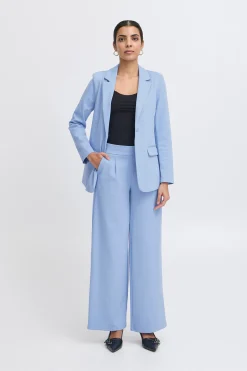 Ichi IHKATE LONG WIDE Broek DellaRobbiaBlue Hot